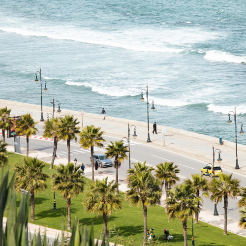 Tangier in Morocco. Moroccan architecture and culture. Travel destinations in Morocco